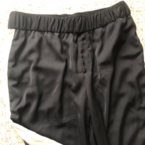 Satin Joggers With White Side Stripe - Picture 4 of 7